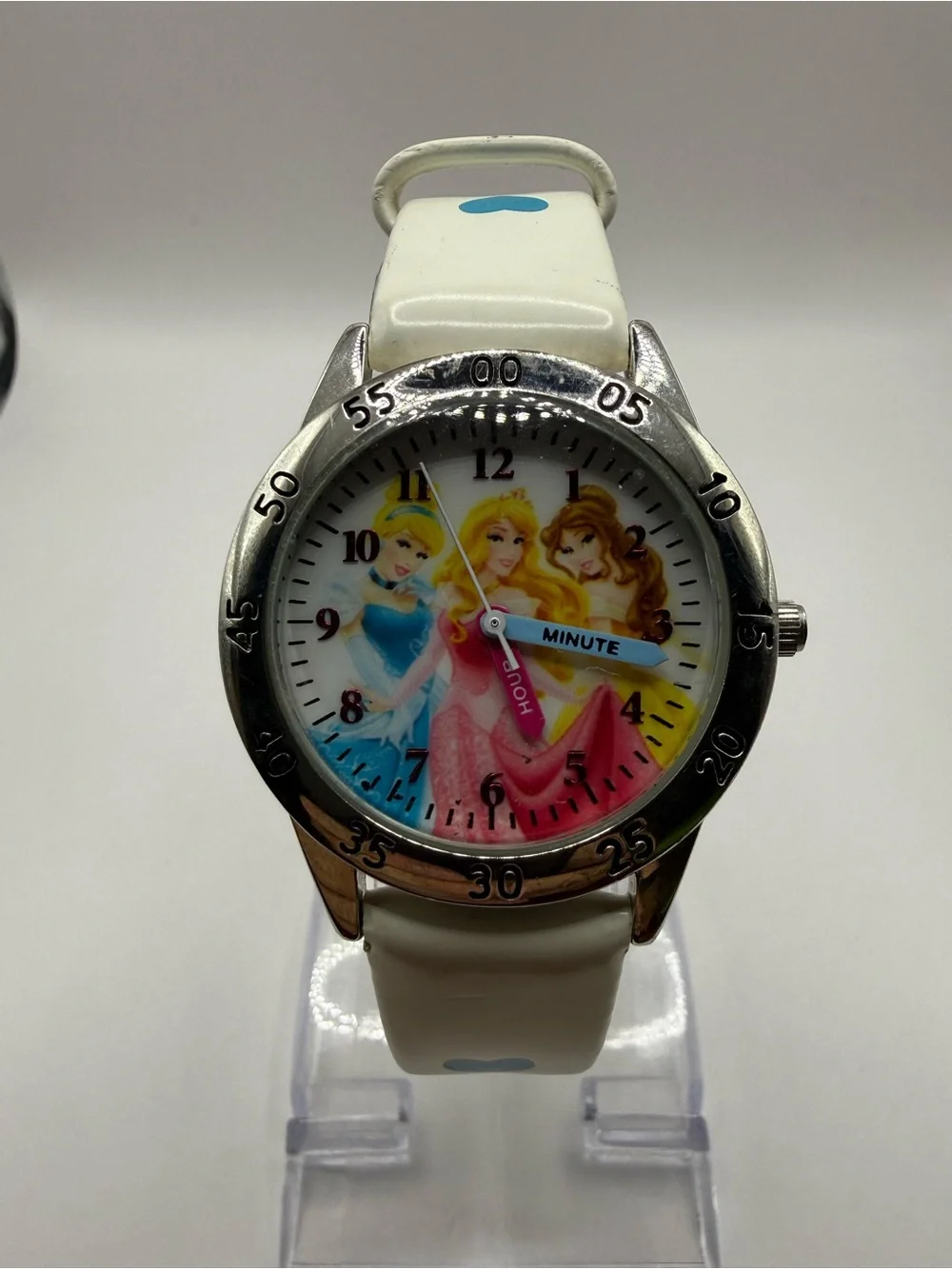 Disney Princess Time Teacher Watch for Kids – Easy Analog Time (New Battery)